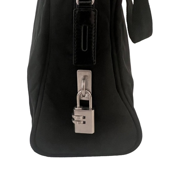 Prada Tessuto Black Nylon Satchel Tote Bag Medium - Picture 5 of 16